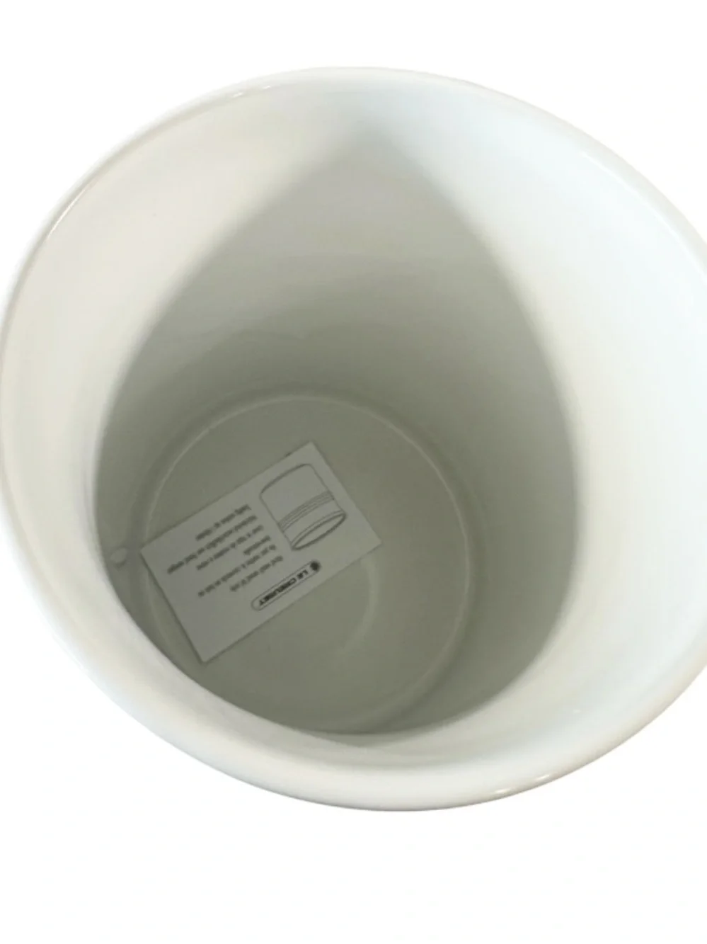 Le Creuset CERAMIC CANISTER with Wood Lid - WHITE 5.5” x 5.5” x 8”